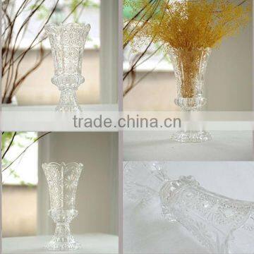 Elegant and Crystal Glass Vase