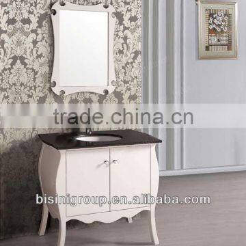 European Hot Sale Mirrored Solid Wood Bathroom Furniture/Beautiful High Quality Bathroom Cabinet -BG2000004