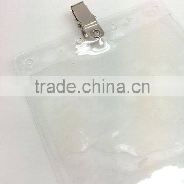 4" * 8" ID Badge Holder With Metal Clip, Name Tag Holder, ID Card Holder With Clip photo-3