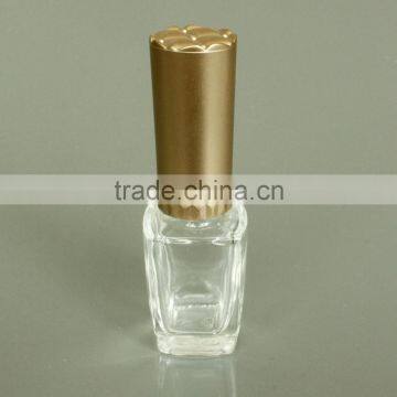 7ml Clear Glass Nail Polish Bottle With Gold Diamond Brush Cap, Wholesale Bottles of Nail Polish photo-6