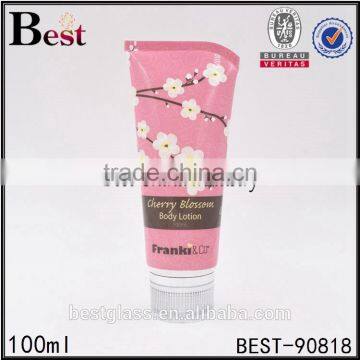 100ml 3oz cosmetic tube packaging girl cosmetic tube container for cream