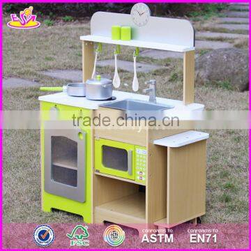 2017 New Design Kids Pretend Play Toy Wooden Kitchen Preschool Children Toy Wooden Kitchen Best Toy Wooden Kitchen W10C249 photo-3