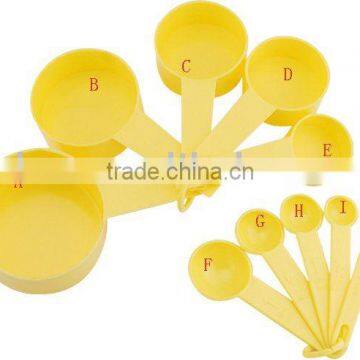 10pcs plastic measuring spoon set,plastic measuring cup set CK-S005