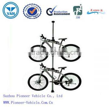 2014 floor-to-ceiling two bike rack/floor-to-ceiling bike stand/bike racks/bicycle holder(TUV,ISO,SGS approved)