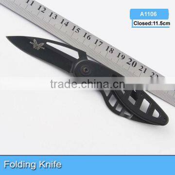 2014 Newest high quality stainless steel pocket folding knife A1106 black