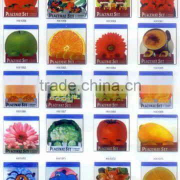 Beautiful Speial Shape Table Mat & Coasters Set,PP, PVC, Factory Direct Supplier photo-2