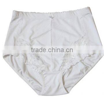 Women high waist shaped panties/white shaping panty in cotton material