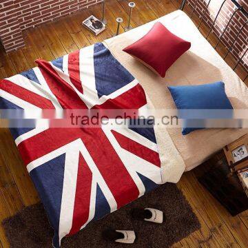 100% Polyester Printed Solid and Soft Coral Velvet Fleece Blanket photo-3