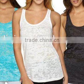 Wholesale Women Clothing Apparel Yoga Tank Top Burnout Racerback Tank Top photo-2