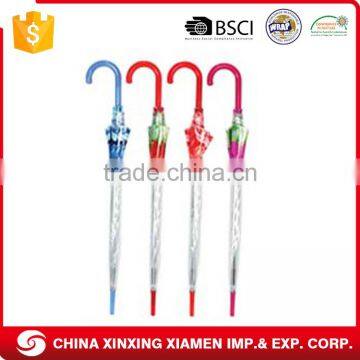 Waterproof Auto Open Poe Transparent Auto Open And Close Umbrella For Lady photo-2