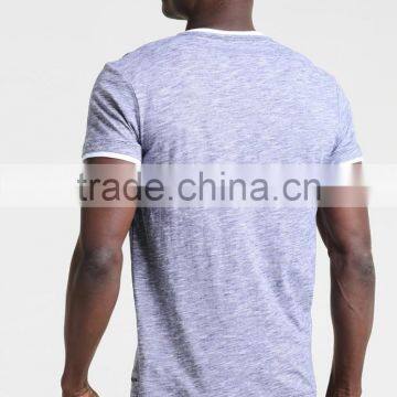 MGOO Top Selling Men's Half Sleeve T Shirt Button Down Plain Slim Fit T Shirt photo-2