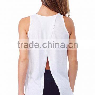 China Diamond Split Back Tank Low Cut Tank Tops photo-3