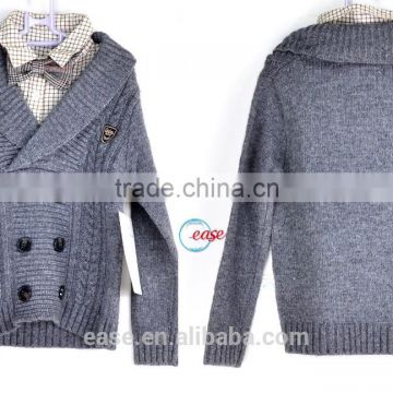 boy collar neck button up sweater