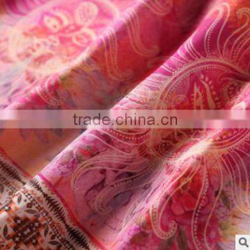 F20045A Europe Style Women Silk Dress Printed Pattern One Piece Dress photo-5