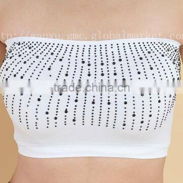 Factory Offer Sex Girls Underwear Black Sexy Tube Tops photo-2