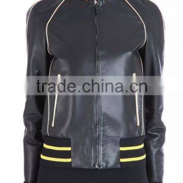 Runwaylover EY1069C Women Sexy PU Jacket Faux Leather Jacket photo-2