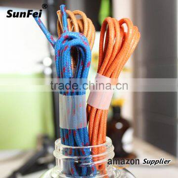 Watermelon Red Wax Waxed Cotton Shoes Laces photo-3