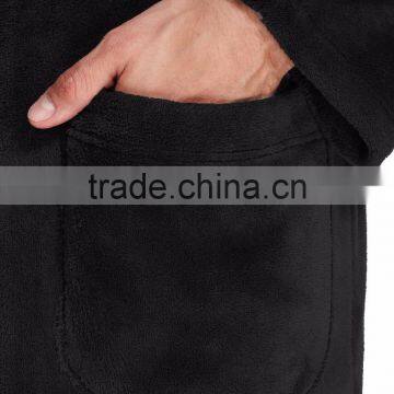 Luxury Men's Thermal Coral Fleece Bathrobe Dressing Gown photo-6