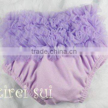 Lavender Baby Ruffles Chiffon Bloomers Panties T4A