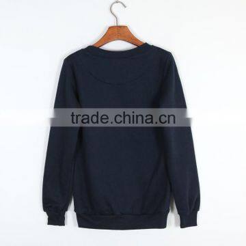 Pullover Cotton Fleece o Neck Sweatshirt Oem Factory photo-2