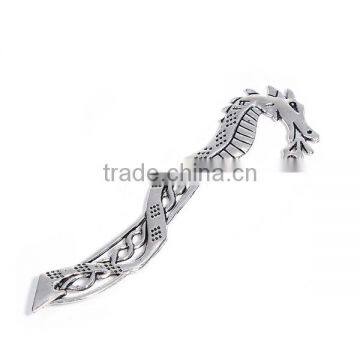 Wholesale Dragon Antique Silver Zinc Based Alloy Bookmark photo-2