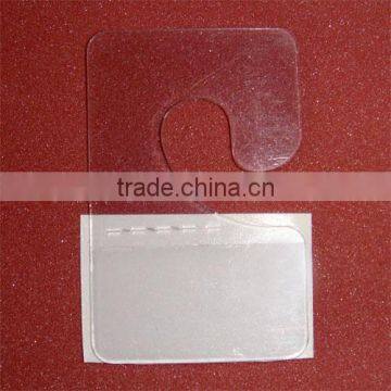 Clear Slotted Self Adhesive PVC Hang Tab