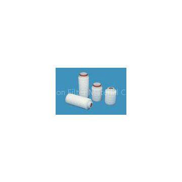 Liquid Filtration 125mm / 0.65 micron Small Pleated Filter Cartridge With Pharmaceutical Grade