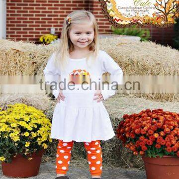 Conice brand polka dot Thanksgiving kids clothing set