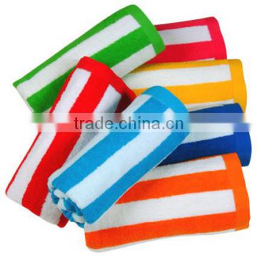 100% Cotton Personalized Beach Towel Print Stripe Style China Supplier