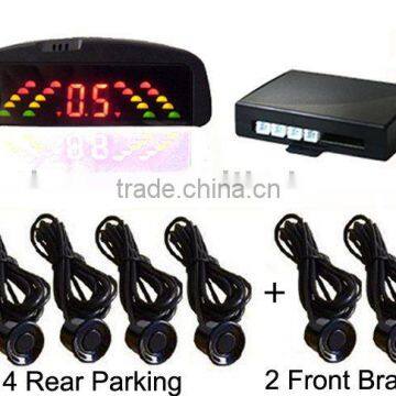 Car Brake Sensor Parking with 6 eyes(2 front,4 rear)