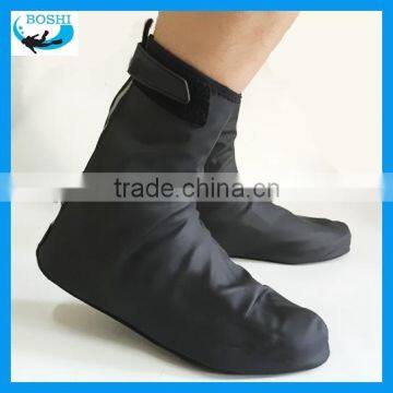 black PU Fleece Lined gardening galoshes overshoes