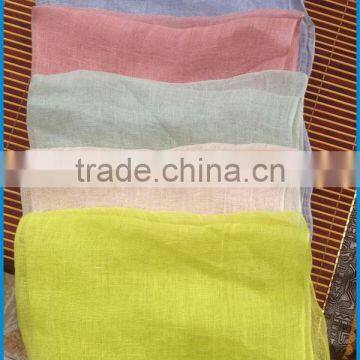 High Quality Solid Colour Lady's Fashionable Linen Scarf photo-5