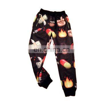 Cheap custom cotton men jogger pants emoji jogger wholesale