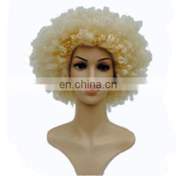 MPW-0504 festival club party theme blond afro wig for halloween carnival