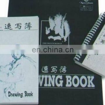 Drawing pad made in china 100gsm 60 sheets wire bound colored cover 27x38cm good quality drawing book