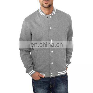 custom printing brushed bomber college jacket wholesale