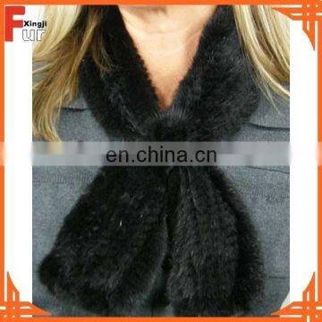 2013 Fashion Knitted Mink Fur Scarf