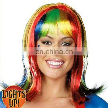 Light-Up Rainbow Wig