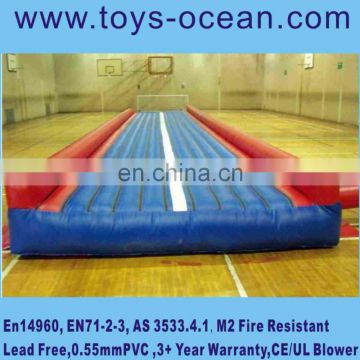 Inflatable air track,factory supply cheap drop stitch PVC inflatable mat, tumble track