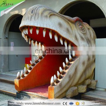 KAWAH Theme Park Fiberglass Statue Trex Head Entrance