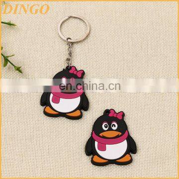 Custom Rubber key ring chain 3d soft pvc keychain for business gift