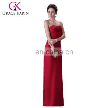 Grace Karin Sexy Long Red Evening Dresses CL3142