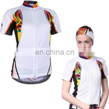 Women's bike jerseys subliamtion cycling jerseys sports wear short sleeve top wholesale