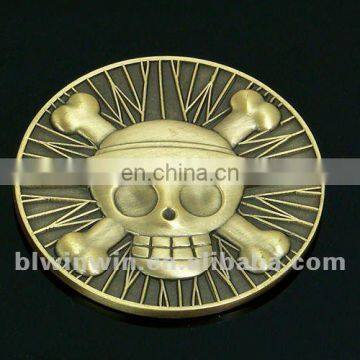 US military coins plated shiny gold with rope border