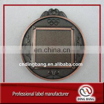 Factory Direct Sale Cheap Frosted 3D Design Metal Souvenir Circle Blank Antique Bronze Medal