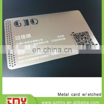 Silver or Gold Metal Printing Magnetic Name Cards photo-5