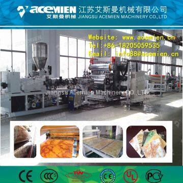 Plastic PVC Faux Marble Sheeting Sheet Extruder Making Machine