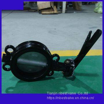 Steel Lever Wafer CI Body Butterfly Valve Coating Proof Corrosion Paint photo-3