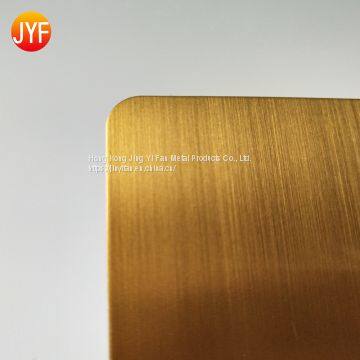 Good Quality Brushed Polishing Titanium Gold Stainless Steel Sheet photo-3