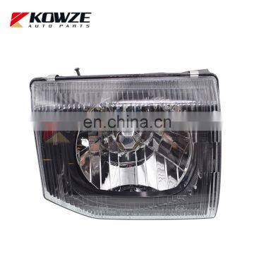 Headlamp Body Headlight House For Mitsubishi Pajero Montero 2 II 1990-2000 Rubber Surface MR387534 MR387538